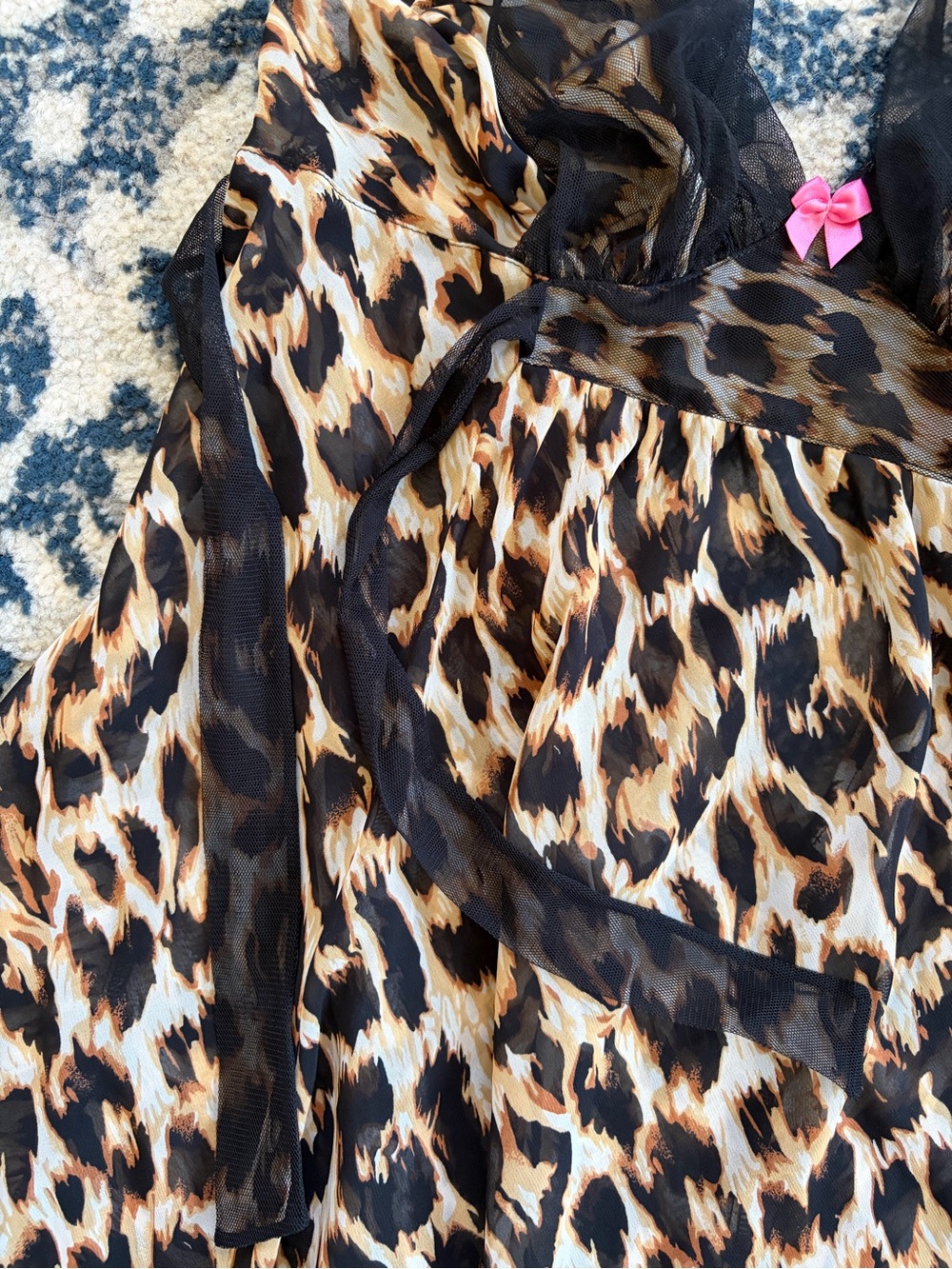 Betsy Johnson Animal Print Slip Dress MEDIUM - Picture 7 of 9